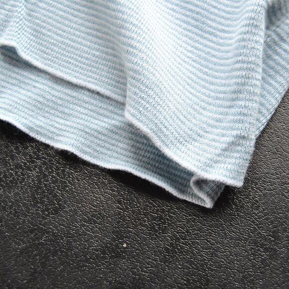 Banana Republic Medium Striped Light Blue Short Sleeve Polo - Picture 2 of 5